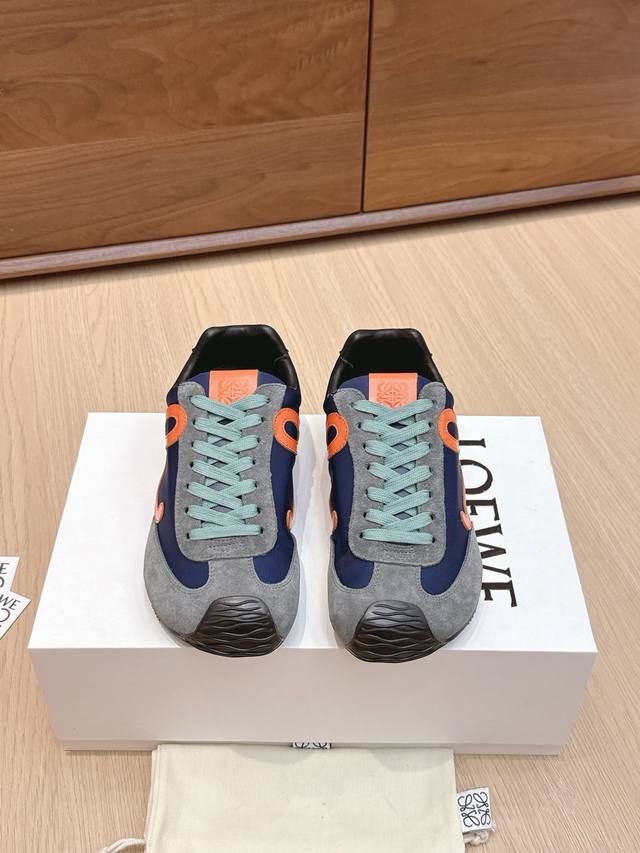 High-quality Loewe Ballet Runner 2.0 sneakers, featuring a more playful toe desi