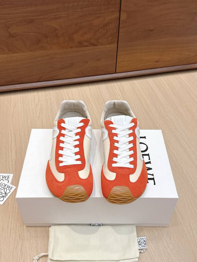High-quality Loewe Ballet Runner 2.0 sneakers, featuring a more playful toe desi