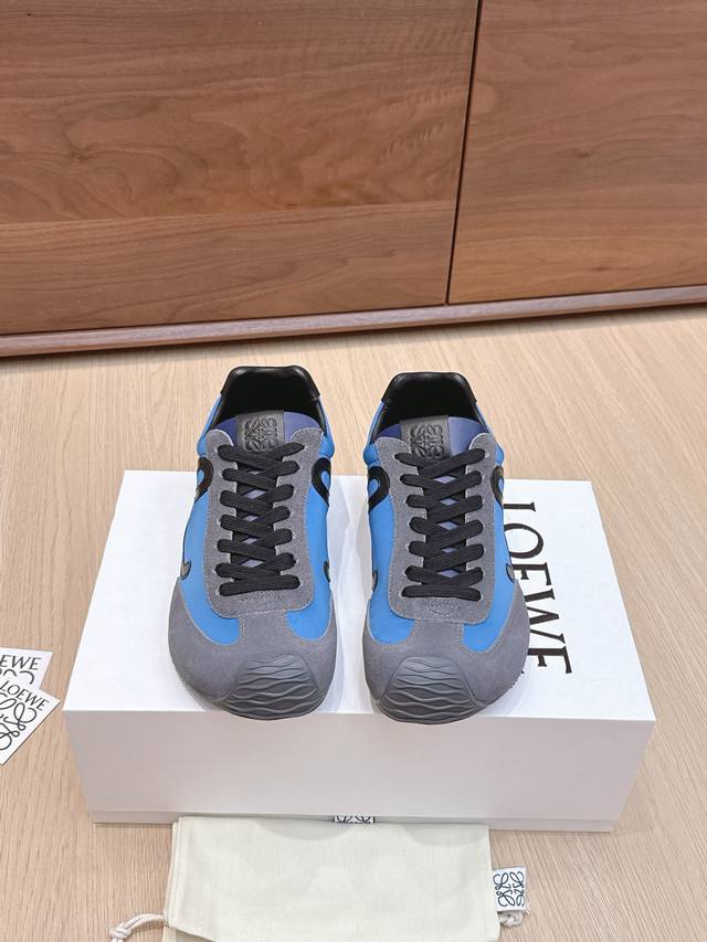 High-quality Loewe Ballet Runner 2.0 sneakers, featuring a more playful toe desi