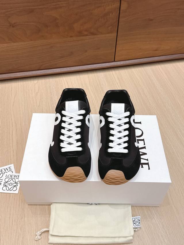 High-quality Loewe Ballet Runner 2.0 sneakers, featuring a more playful toe desi