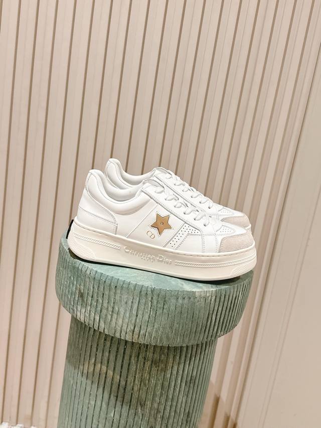 C016-1 Dior Star sneakers, new platform style, thick-soled casual shoes (retail