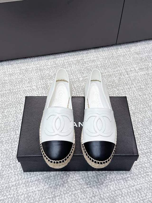 High-quality Chanel classic espadrilles (retailer quality). The most comfortable