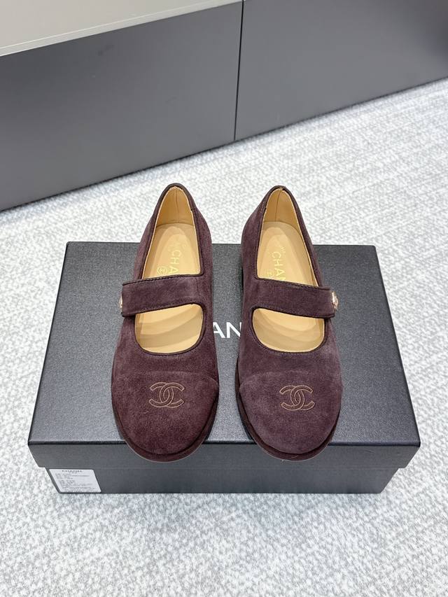 High-quality Chanel 25Ss Fall/Winter Teddy Sheepskin Mary Jane Flat Ballet Flats