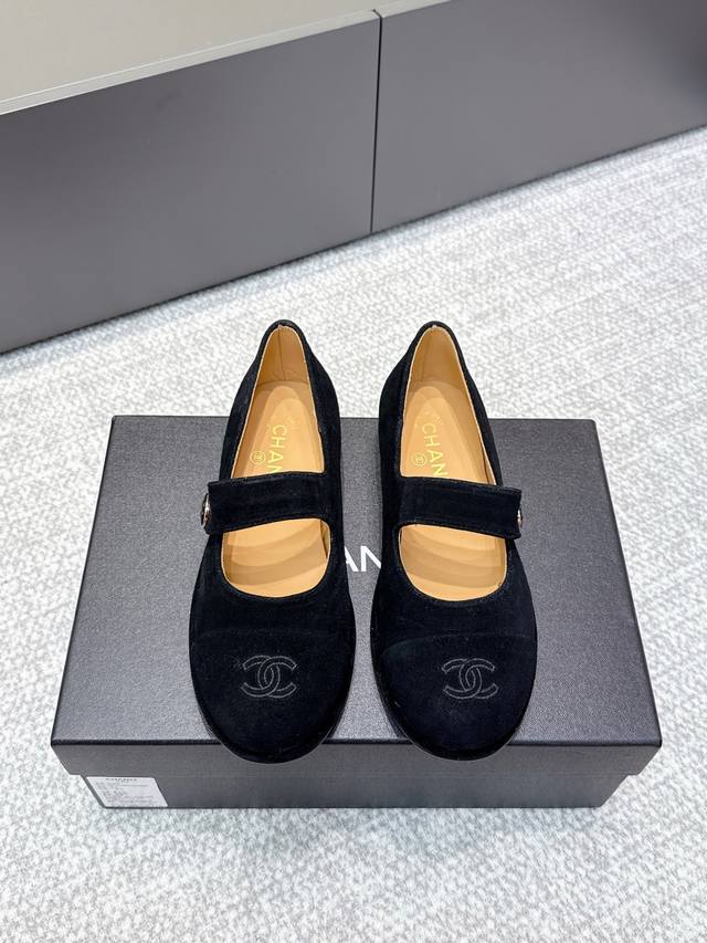 High-quality Chanel 25Ss Fall/Winter Teddy Sheepskin Mary Jane Flat Ballet Flats