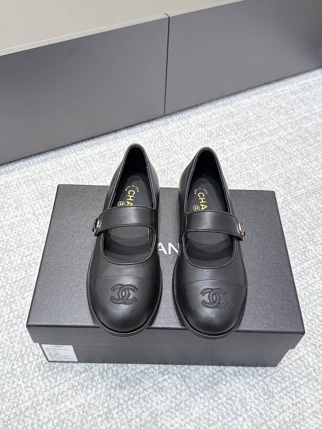 High-quality Chanel 25Ss Fall/Winter Teddy Sheepskin Mary Jane Flat Ballet Flats