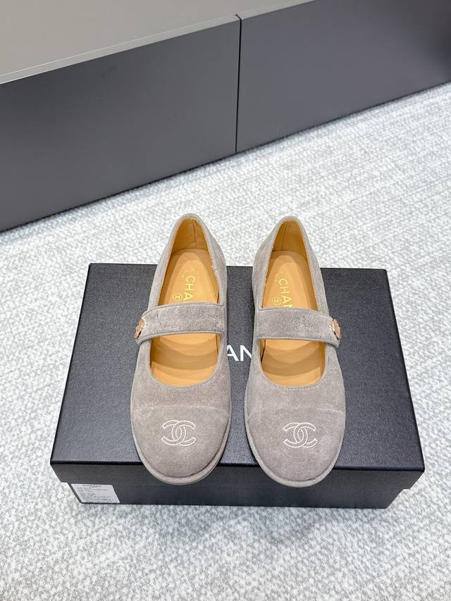 High-quality Chanel 25Ss Fall/Winter Teddy Sheepskin Mary Jane Flat Ballet Flats
