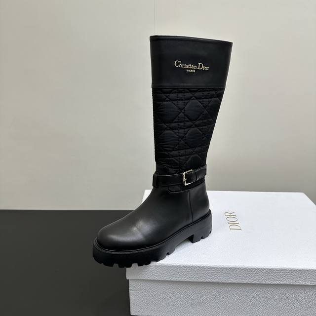 Dior's latest Fall/Winter patchwork riding boots, highly recommended by celebrit