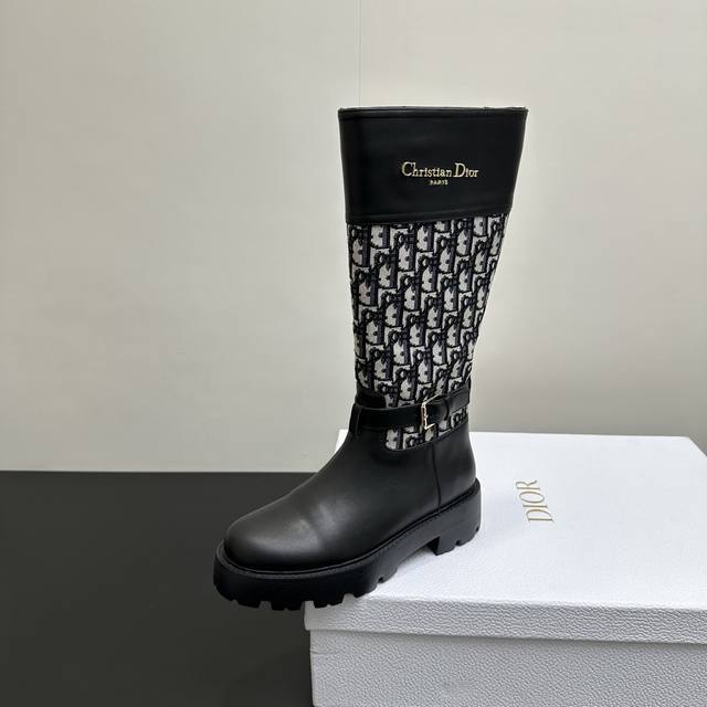 Dior's latest Fall/Winter patchwork riding boots, highly recommended by celebrit