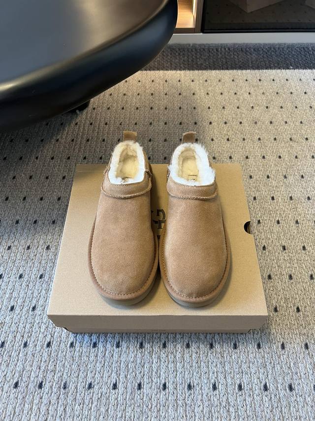 Ug* Autumn Classic Super Mini Snow Boots Low-top, fluffy collar, soft and comfor