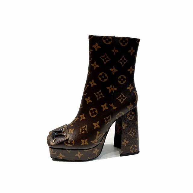 Latest LV official website series runway style 6-inch ankle boots, updated simul