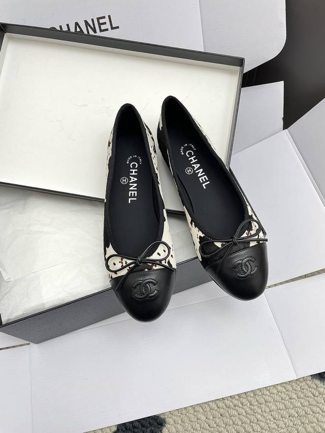 Airplane Box 10 Top-tier version, high-quality Chanel classic Slingback ballet f