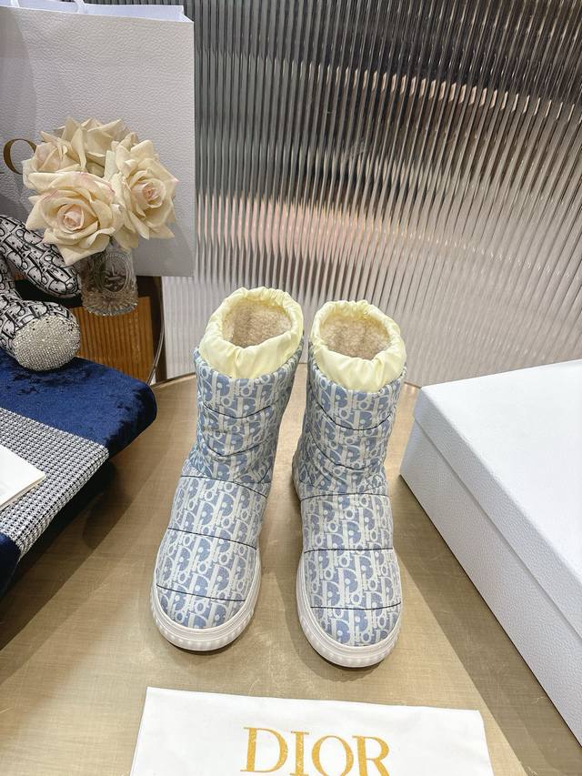 Di*Or 2025 Fall/Winter New Frost Ankle Boots/Snow Boots. Incorporating haute cou