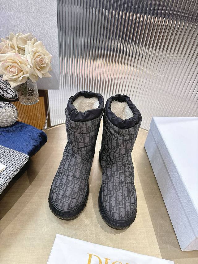 Di*Or 2025 Fall/Winter New Frost Ankle Boots/Snow Boots Incorporating haute cout