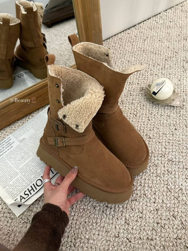 Warm Buckle Motorcycle Boots to the Rescue! These Ugg riding snow boots are just