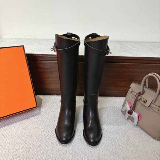 Laser-etched finish, factory price P. Hermes Jumping Boots, stylish and versatil