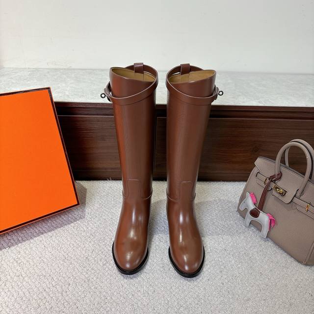 Laser-etched finish, factory price. Hermes Jumping Boots, stylish and versatile