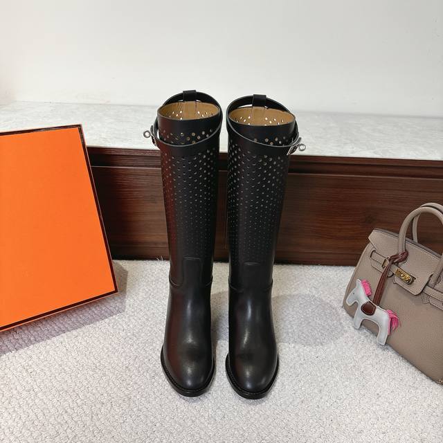 Perforated panel, factory price P. Hermes Jumping boots, stylish and versatile c