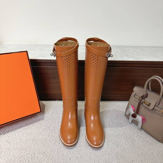 Perforated panel, factory price P. Hermes Jumping boots, stylish and versatile c