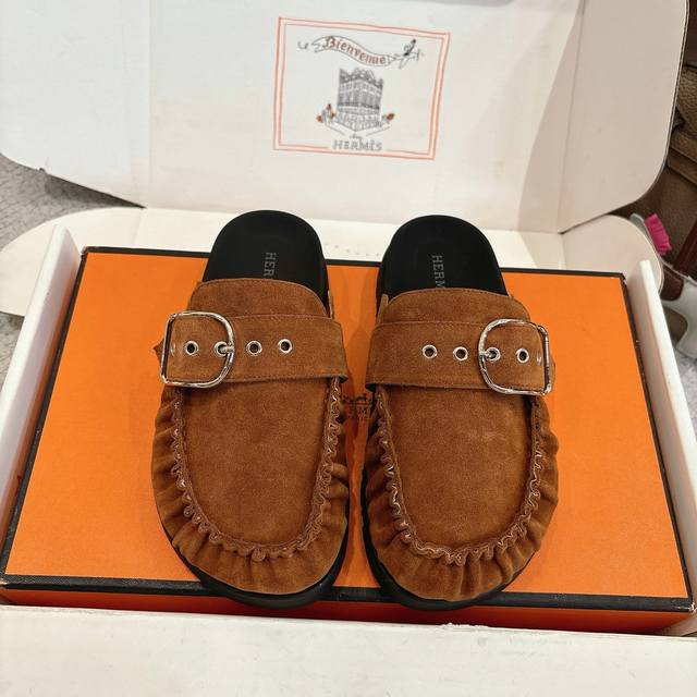 Factory Price P Hermes Classic Key Mule Slip-on Series - Stylish and Versatile,