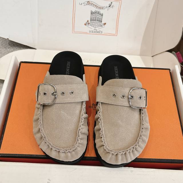 Factory Price P Hermes Classic Key Mule Slip-on Series - Stylish and Versatile,