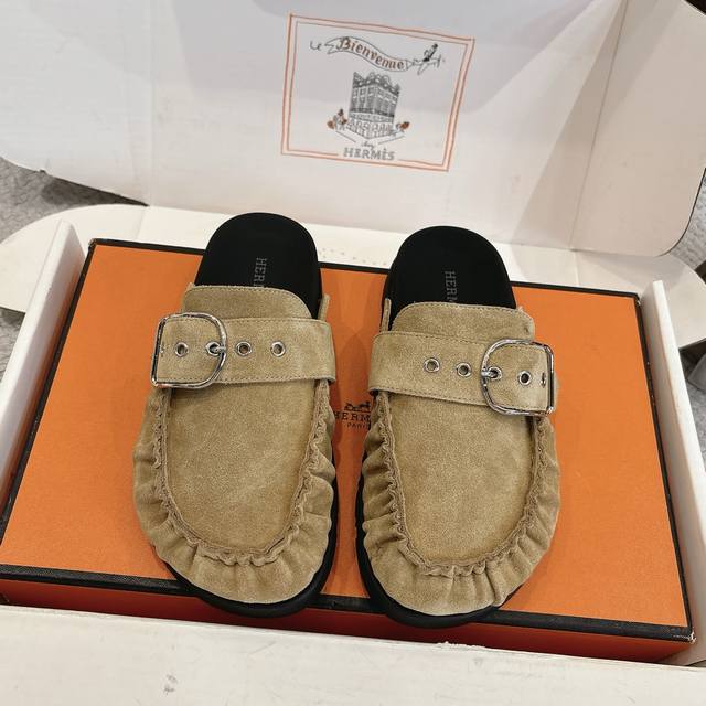 Factory Price P Hermes Classic Key Mule Slip-on Series - Stylish and Versatile,