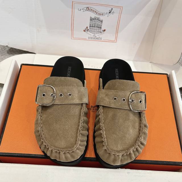 Factory Price P Hermes Classic Key Mule Slip-on Series - Stylish and Versatile,