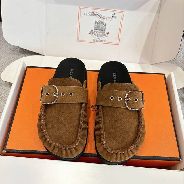 Factory Price P Hermes Classic Key Mule Slip-on Series - Stylish and Versatile,