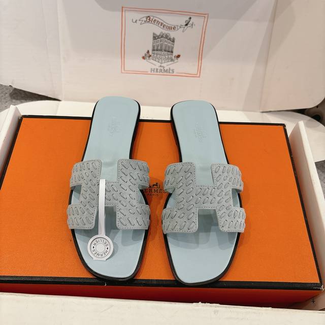 Factory Price P Hermes Oran Sandals, stylish and versatile, super comfortable. E