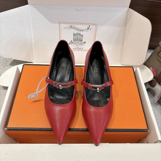 Hermes Kiara 40 high heels, factory price. 1:1 replica of the original design, d