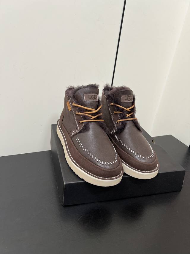 Ugg2025 Winter Men's Newme Handmade Eco-Friendly Snow Boots | Men's Lace-up Ankl