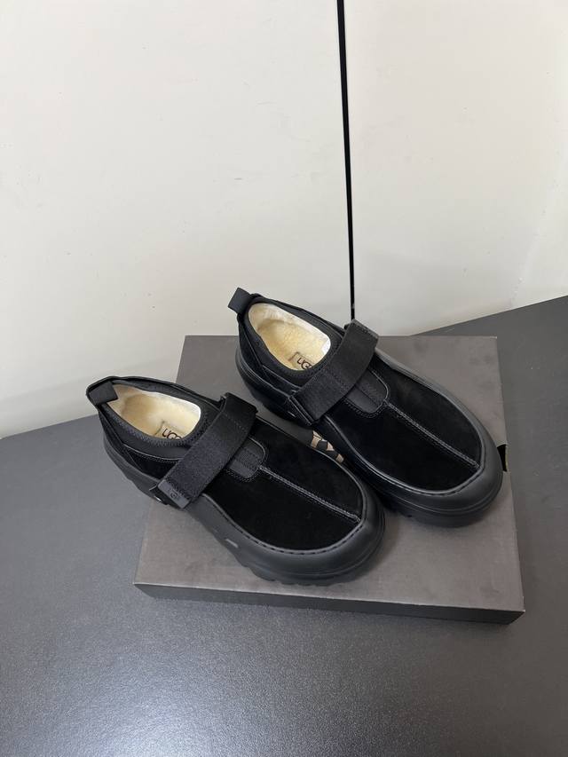 Men's Ugg 25Wf New Velcro Wool Platform Furry Shoes When California's free spiri