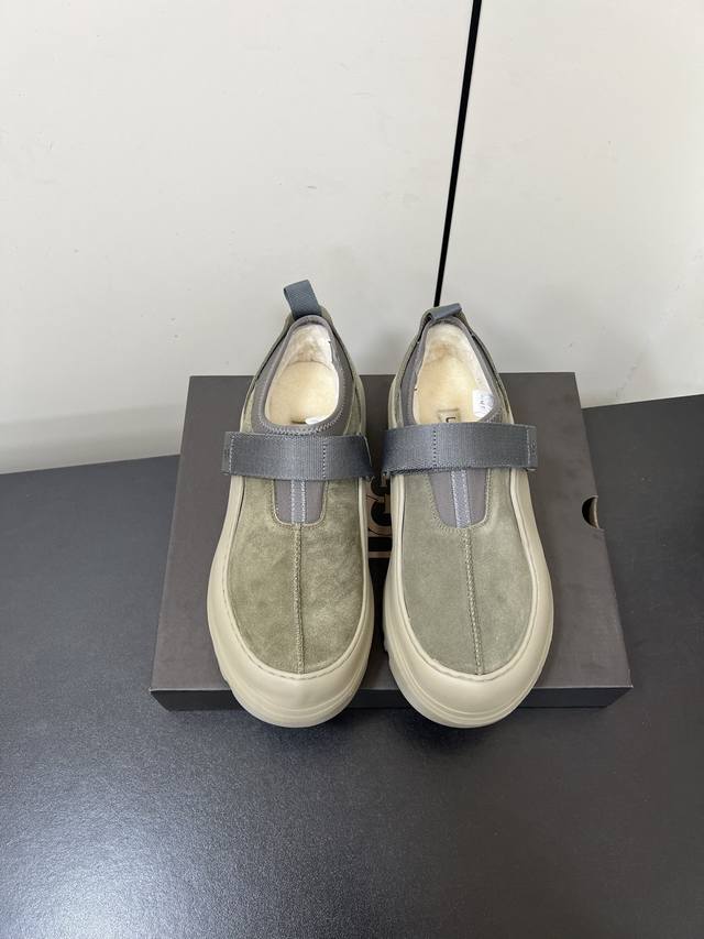 Men's Ugg 25Wf New Velcro Wool Platform Furry Shoes When California's free spiri