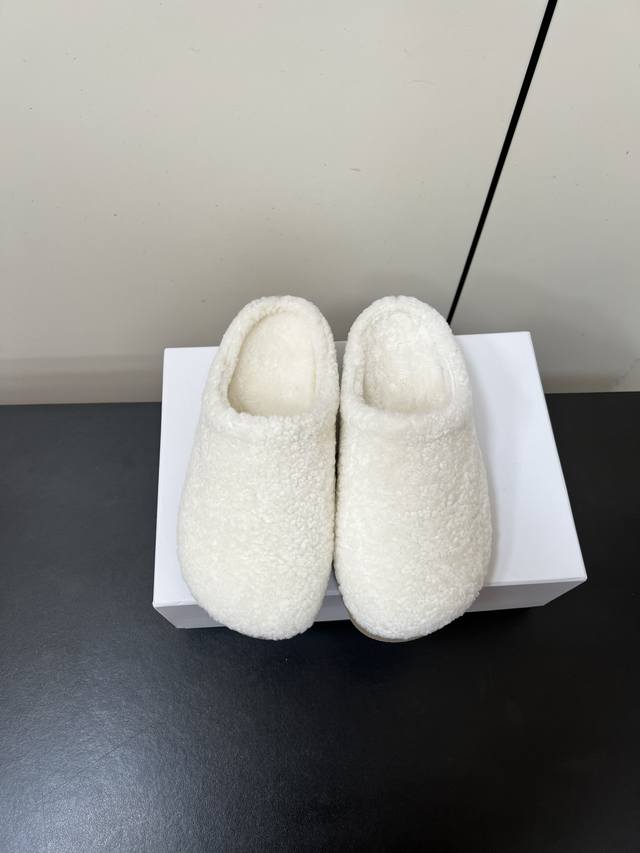 Men's Alo Autumn/Winter New Closed-Toe Slippers, Cotton Shoes, Thick-Soled Casua