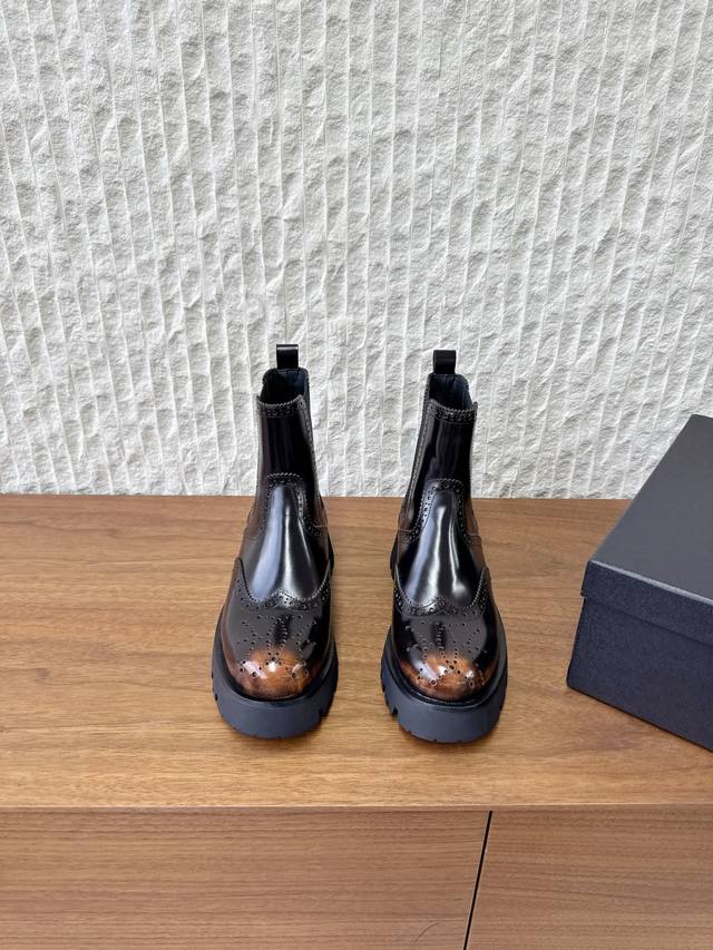 G172 Alexander Wang 25Ss Autumn/Winter New Brogue Chelsea Boots (Ddd) combine tr