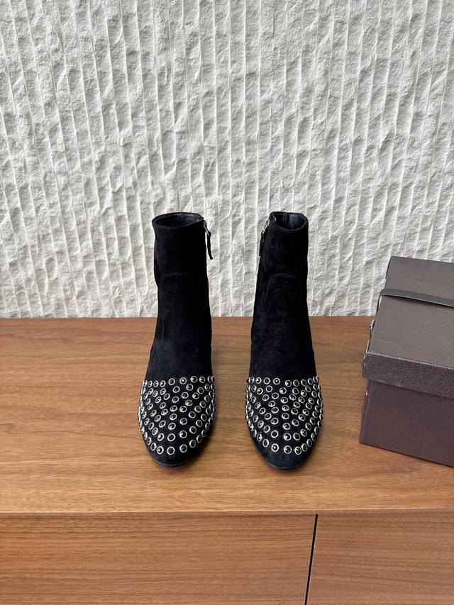 G101 Alaia 25Ss Autumn/Winter New Crystal Rhinestone Hot Rhinestone Side Zipper