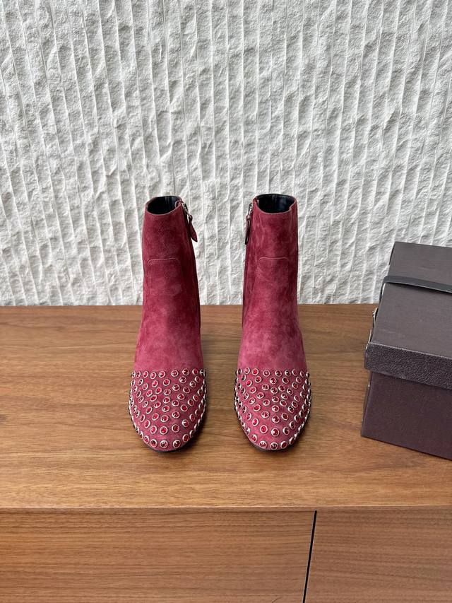 G101 Alaia 25Ss Autumn/Winter New Crystal Rhinestone Hot Rhinestone Side Zipper