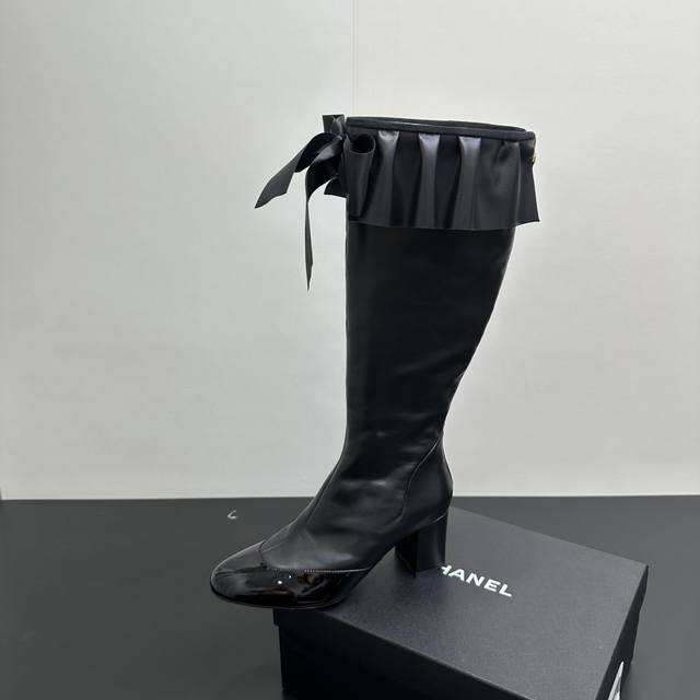 Chanel 25A Fall/Winter New Bow-Knot Elastic Boots with Back Zipper (Ddd) When cl