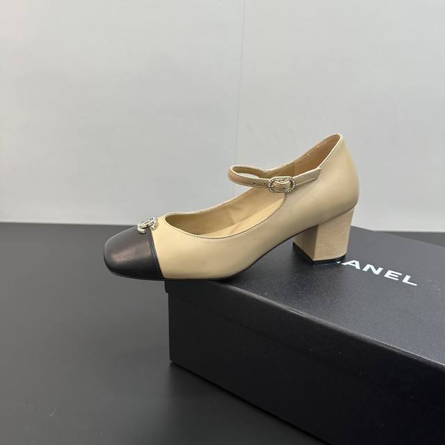 Chanel~~Classic and versatile high-heeled Mary Jane shoes for women. A super pop