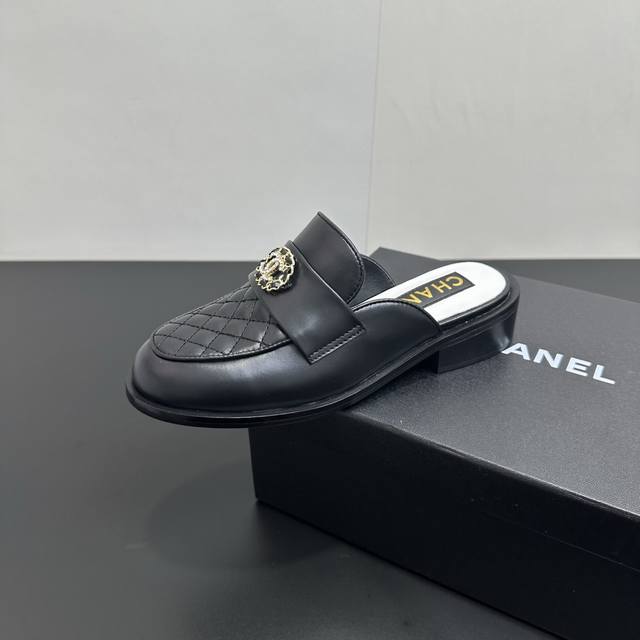 2025 Spring New Chanel Loafers/Matcha Shoes with Diamond Embroidery and Letter B