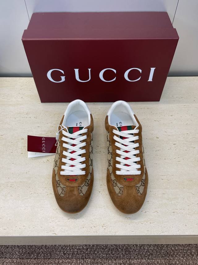 Factory Price P Gucci 2025 Fall/Winter Collection Shift Couple New Lace-up Casua Factory Price P Gucci 2025 Fall/Winter Collection Shift Couple New Lace-up Casua