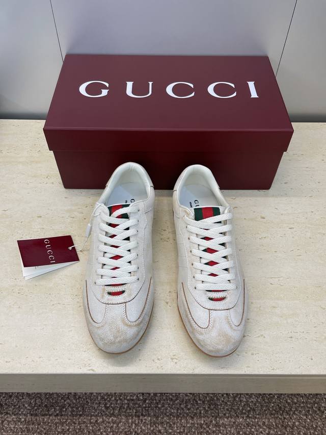 Factory Price P Gucci 2025 Fall/Winter Collection Shift Couple New Lace-up Casua Factory Price P Gucci 2025 Fall/Winter Collection Shift Couple New Lace-up Casua
