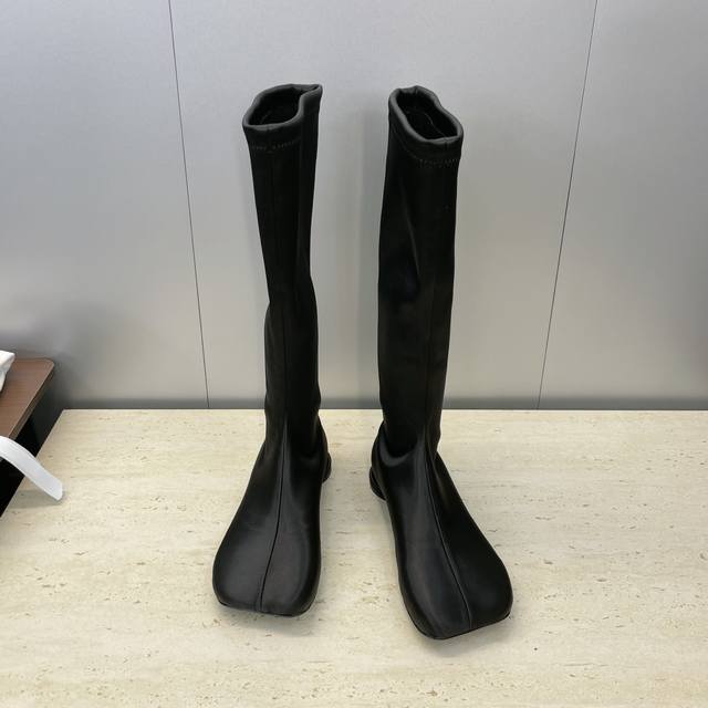 Factory Price P The Row 2025 Autumn/Winter New Knee-High Elastic Women's Long Bo