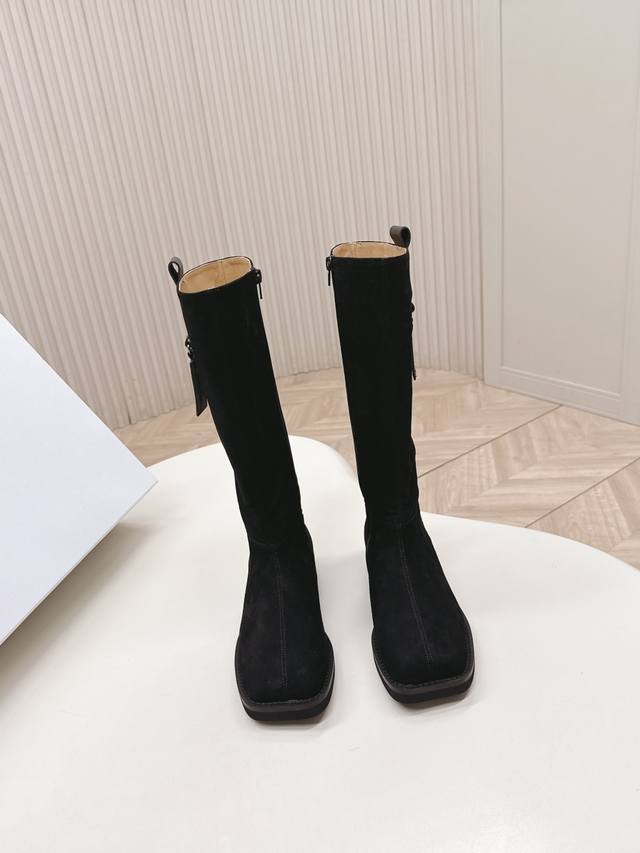 Nylon Surface Mm6 2025 Winter Newest High Boots Super stylish! The overall desig