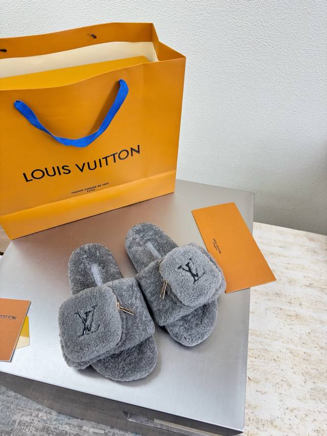 Coin Purse Style Imported Lambswool Slippers L Donkey Super High Cost Performanc