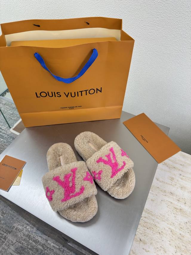 Imported Lambswool Slippers L Donkey Super High Cost-Performance Packaging High