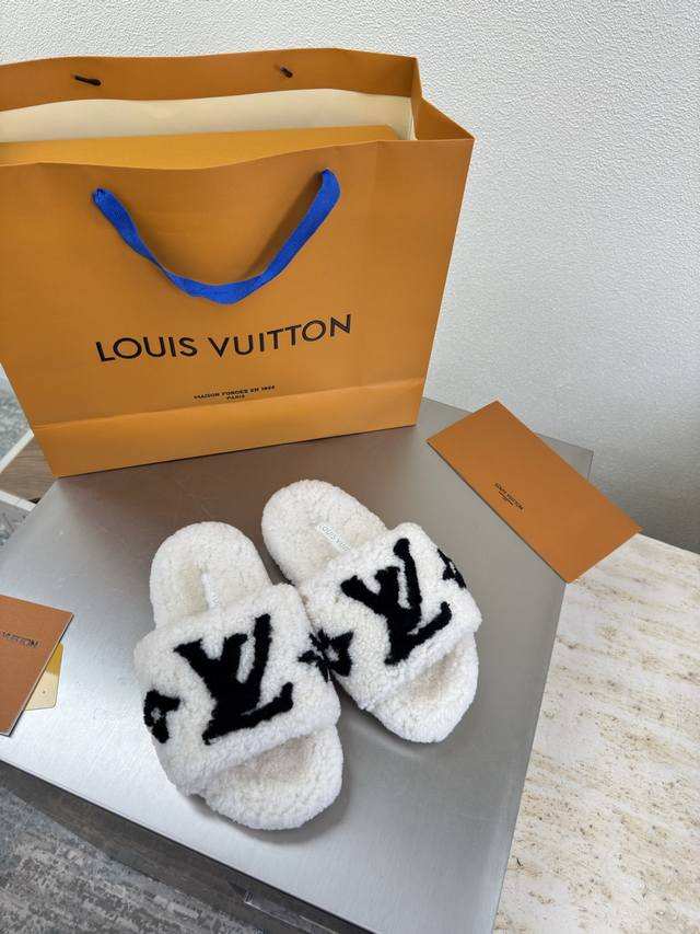 Imported Lambswool Slippers L Donkey Super High Cost-Performance Packaging High