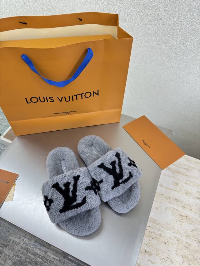 Imported Lambswool Slippers L Donkey Super High Cost-Performance Packaging High