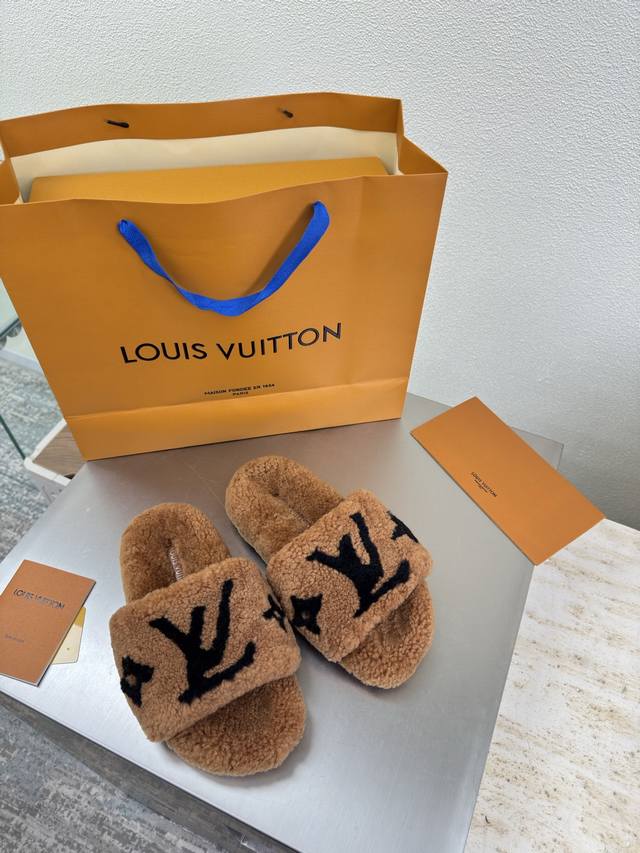 Imported Lambswool Slippers L Donkey Super High Cost-Performance Packaging High