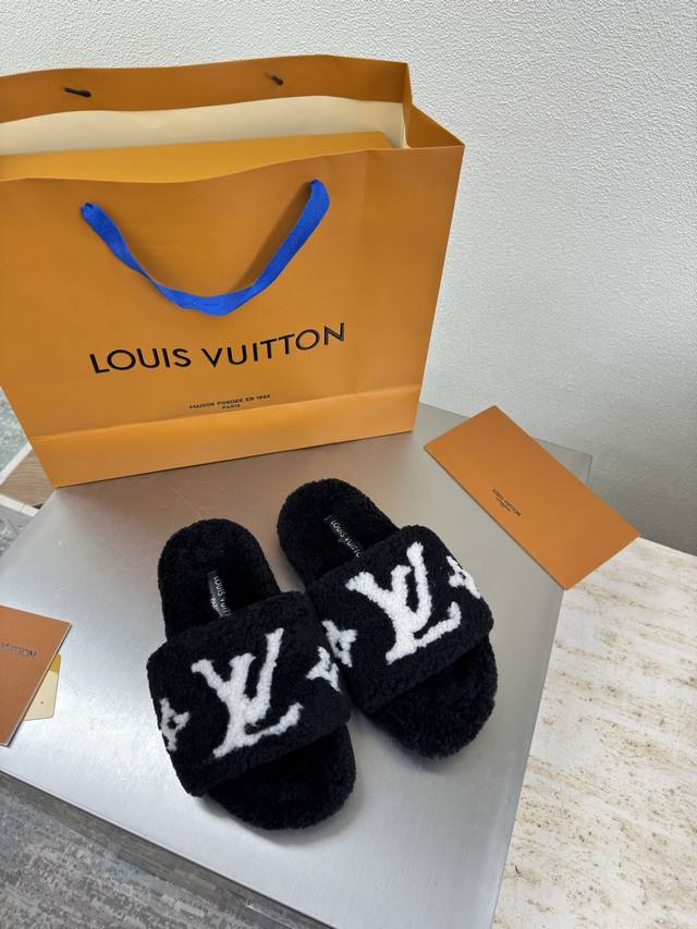 Imported Lambswool Slippers L Donkey Super High Cost-Performance Packaging High