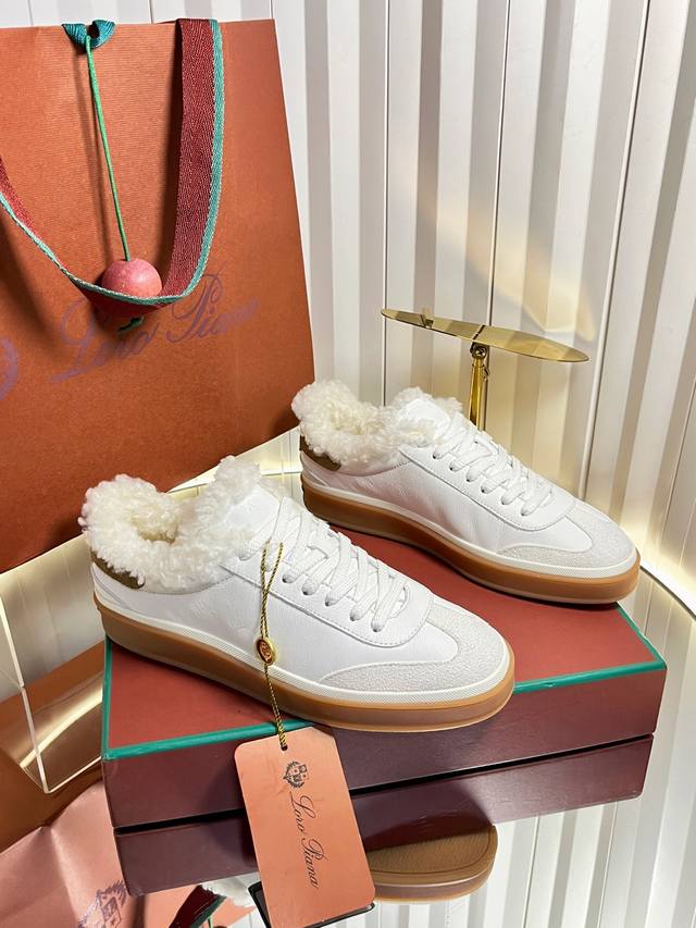 Top-quality imported wool women's and men's shoes, size 440, couple style. Loro